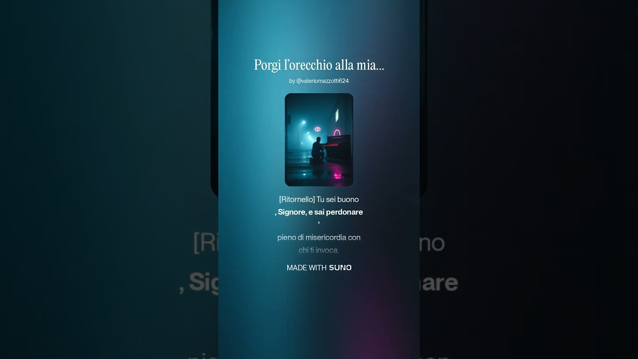 Porgi l’orecchio alla mia preghiera (sal 85) 