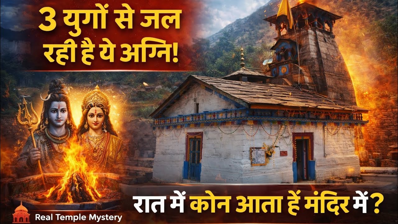 3 युगों से जल रही है ये अग्नि! 😱 त्रियुगीनारायण मंदिर का रहस्य