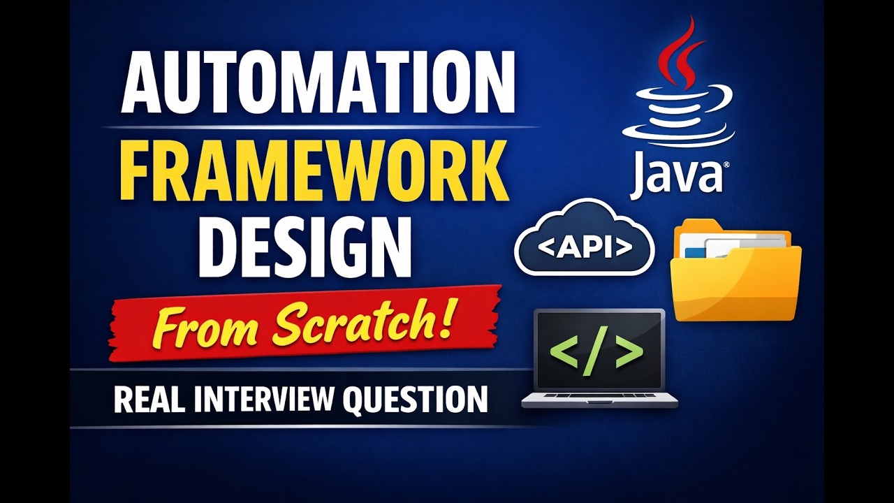Series 1: Automation Framework Design from Scratch | Real Interview Question