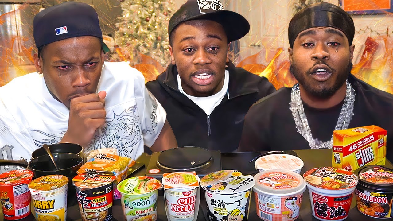 EXTREMELY SPICY NOODLE CHALLENGE With Dezz & Punga 🌶️!