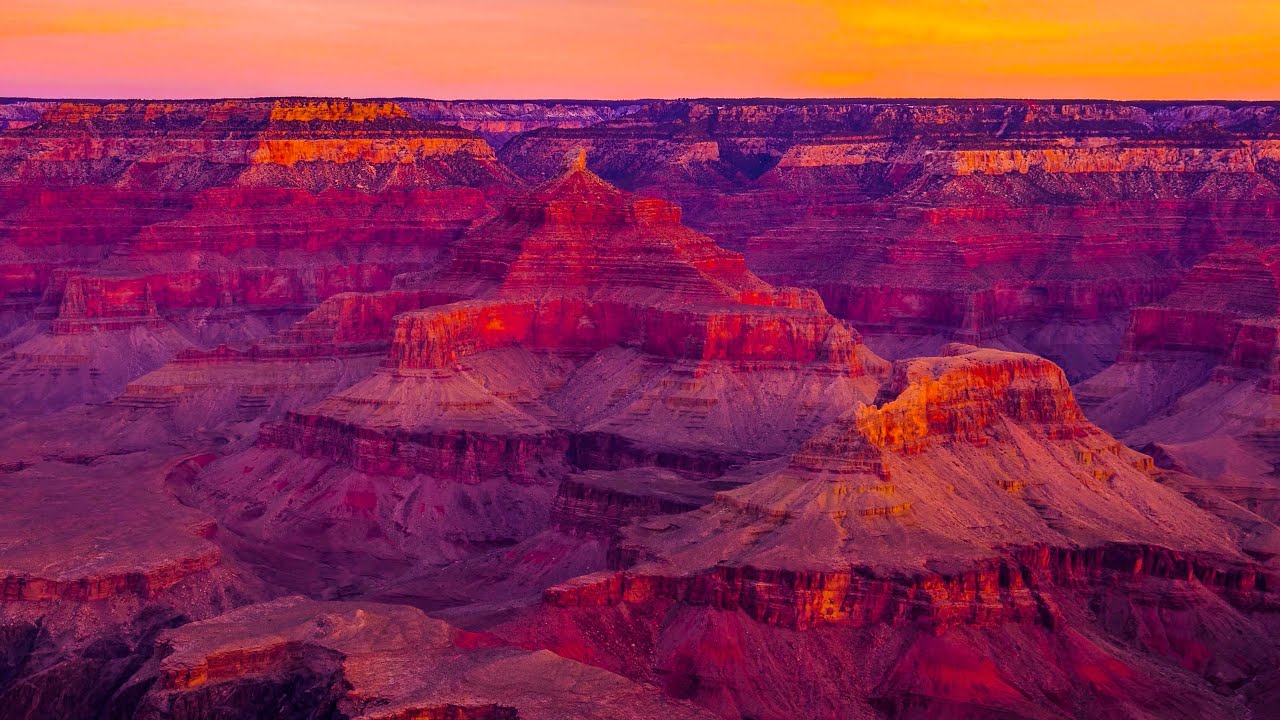 Grand Canyon from Above (No Sound) — 1 Hour Screensaver 4K UHD