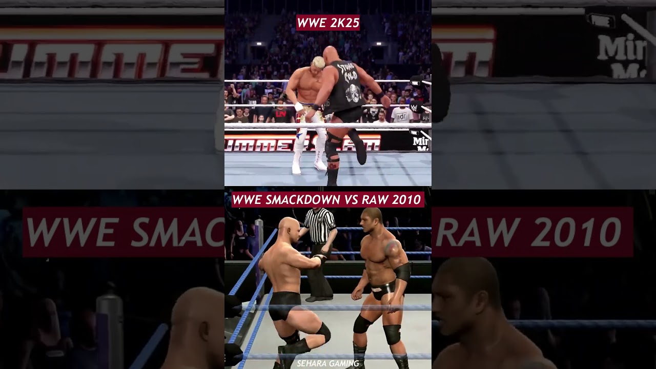 Stone Cold Stunner &ndash; WWE 2K25 vs WWE SmackDown vs Raw 2010 💥 Then vs Now!