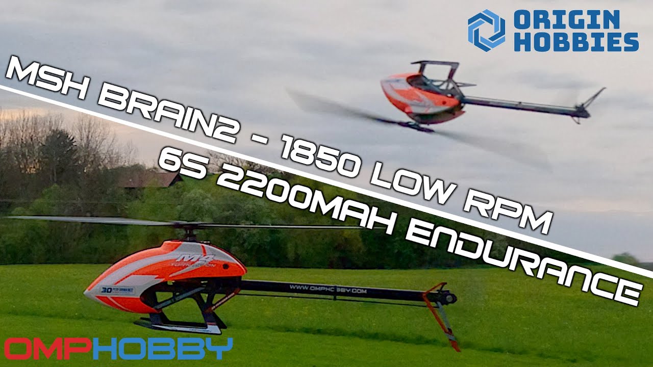 OMPHOBBY M4 - MSH BRAIN2 - 6S 2200mAh Endurance Test