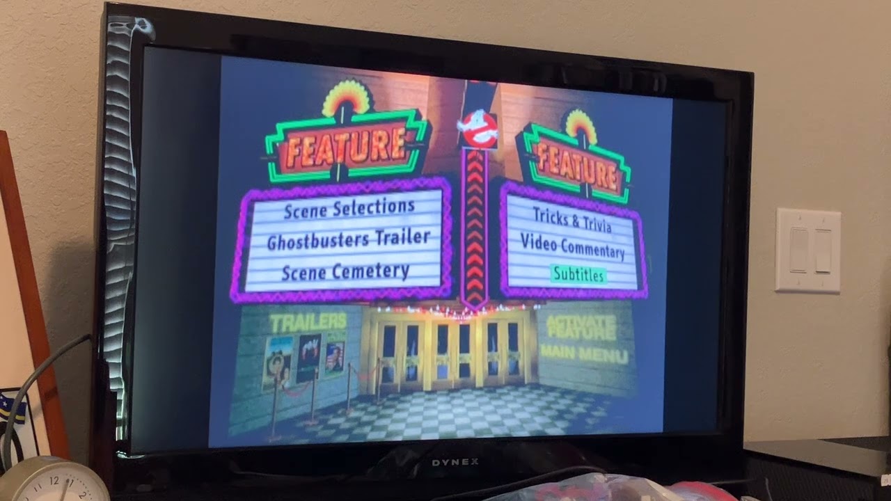 Opening and Menu to Ghostbusters 1999 DVD