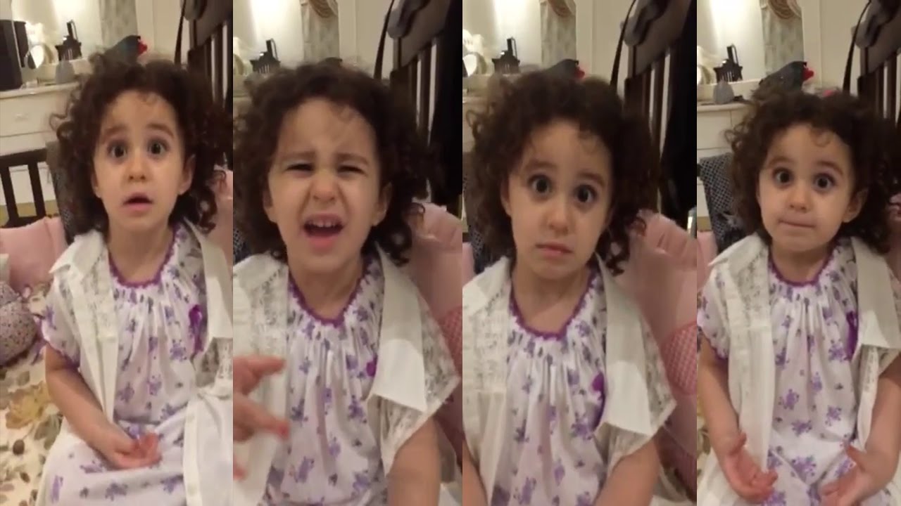 الطفلة السورية المعصبة - ميس حلاوة - طفلة تواسي والدتها على سفر أبوها أحمد بطريقة رائعة ومضحكة