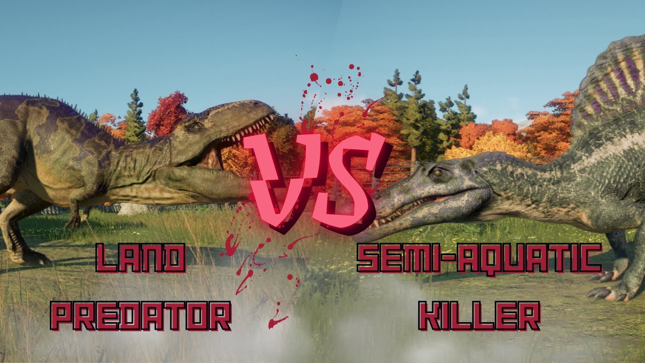 Giganotosaurus vs Spinosaurus | Jurassic World Evolution 2 Epic Dino Battle