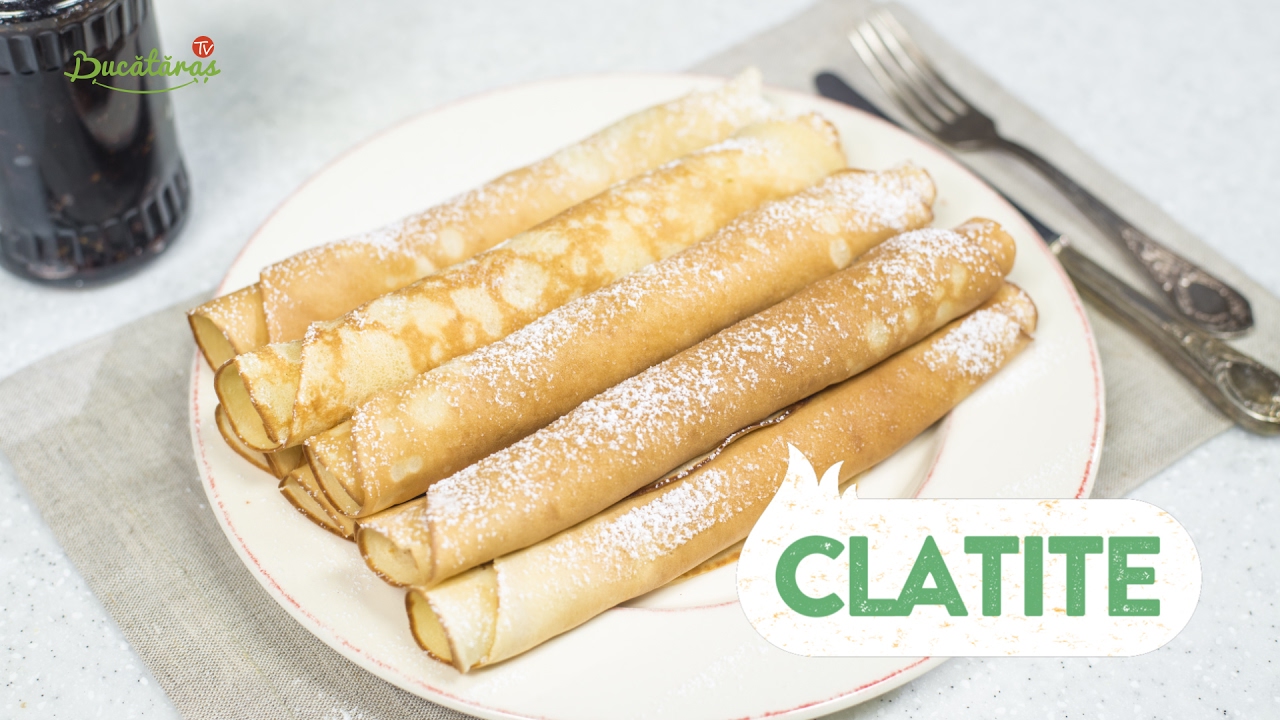 Reteta - Clatite cu dulceata de visine