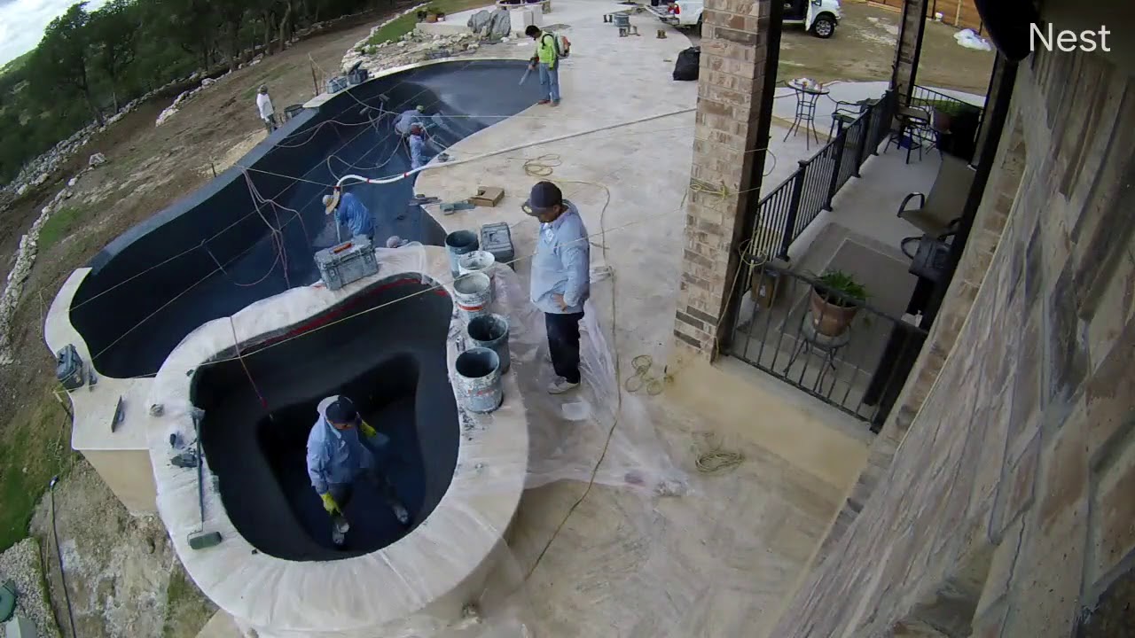 Pebble Technology Pool Installation - New Braunfels, Texas