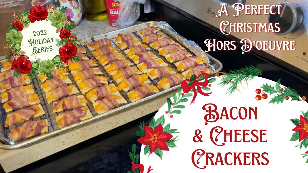 Крекеры с сыром и беконом 🎄 Рождественская закуска — ПРОСТО! Запекайте крекеры, завёрнутые в беко...