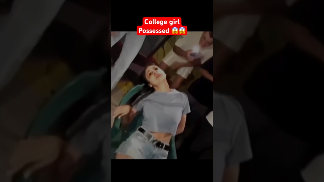 College girl possessed 😱 | #horror #scary #creepy