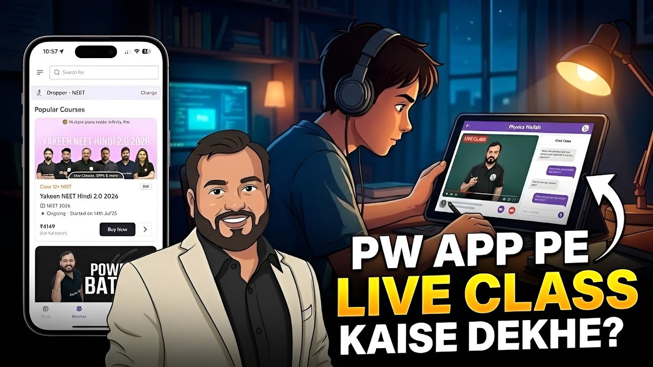 How to Join Live Class from Pw App ? | Pw App Live Class Kaise Join Kare | Pw App Live Class