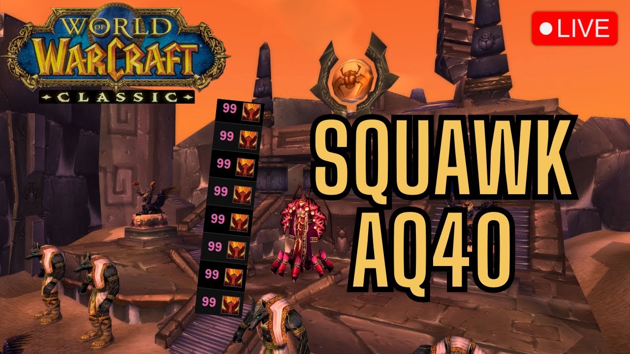 🔴 AQ40 SR Run 💀 Lock Pov 💀 Pre Quest Guide OUT NOW | SQUAWK Nightslayer PVP Classic WoW