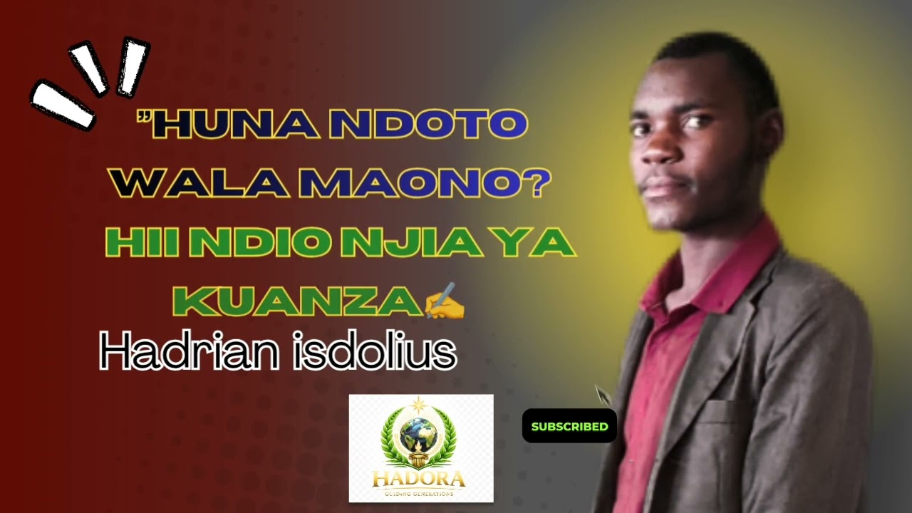 Huna ndoto Wala Maono? Hii Ndio njia ya kuanza.