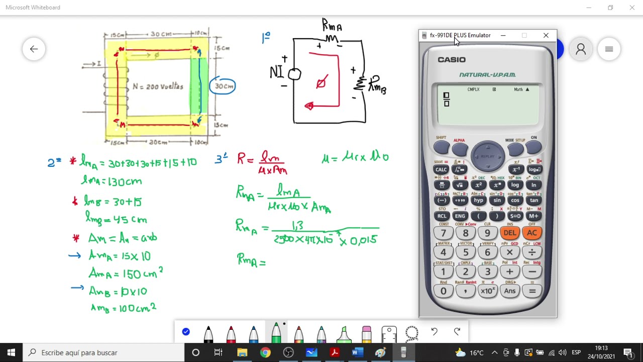 EJERCICIO APLICATIVO 2/7 de CIRCUITOS MAGNETICOS 💥 MAQUINAS ELECTRICAS ESTATICAS (Maquinas 1)