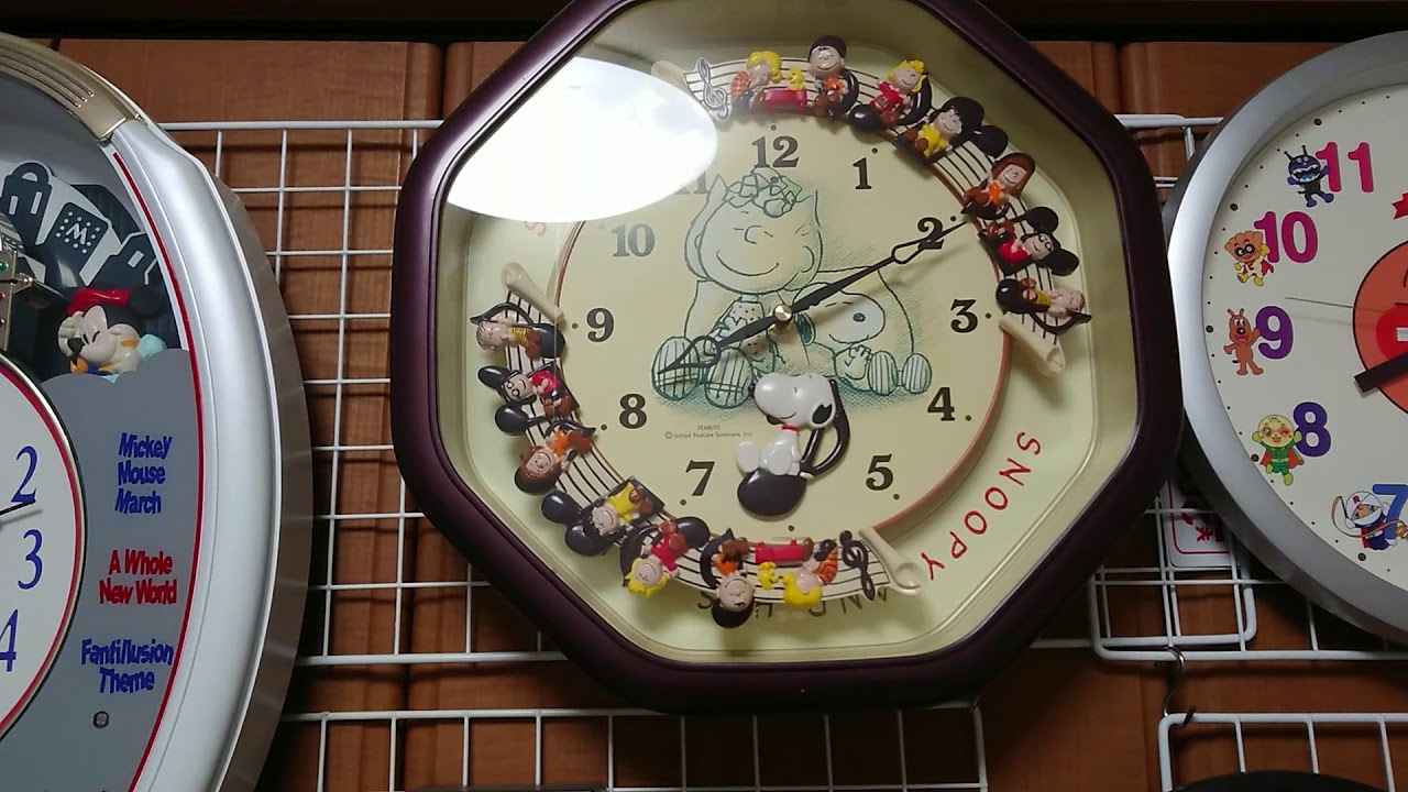 スヌーピーからくり時計