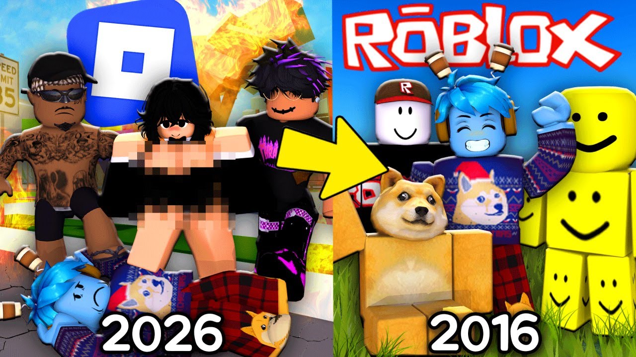 EU VOLTEI PARA O ROBLOX DE 2016 e isso aconteceu..