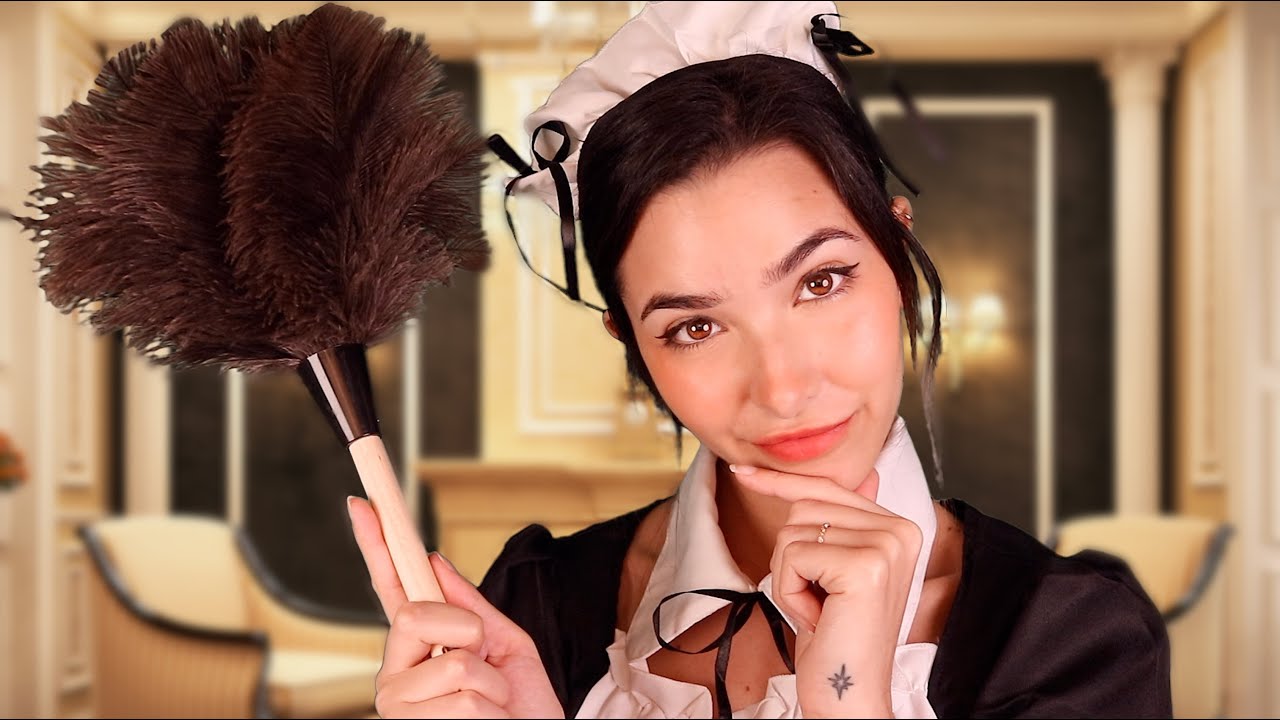 ASMR New French Maid Cleans You!