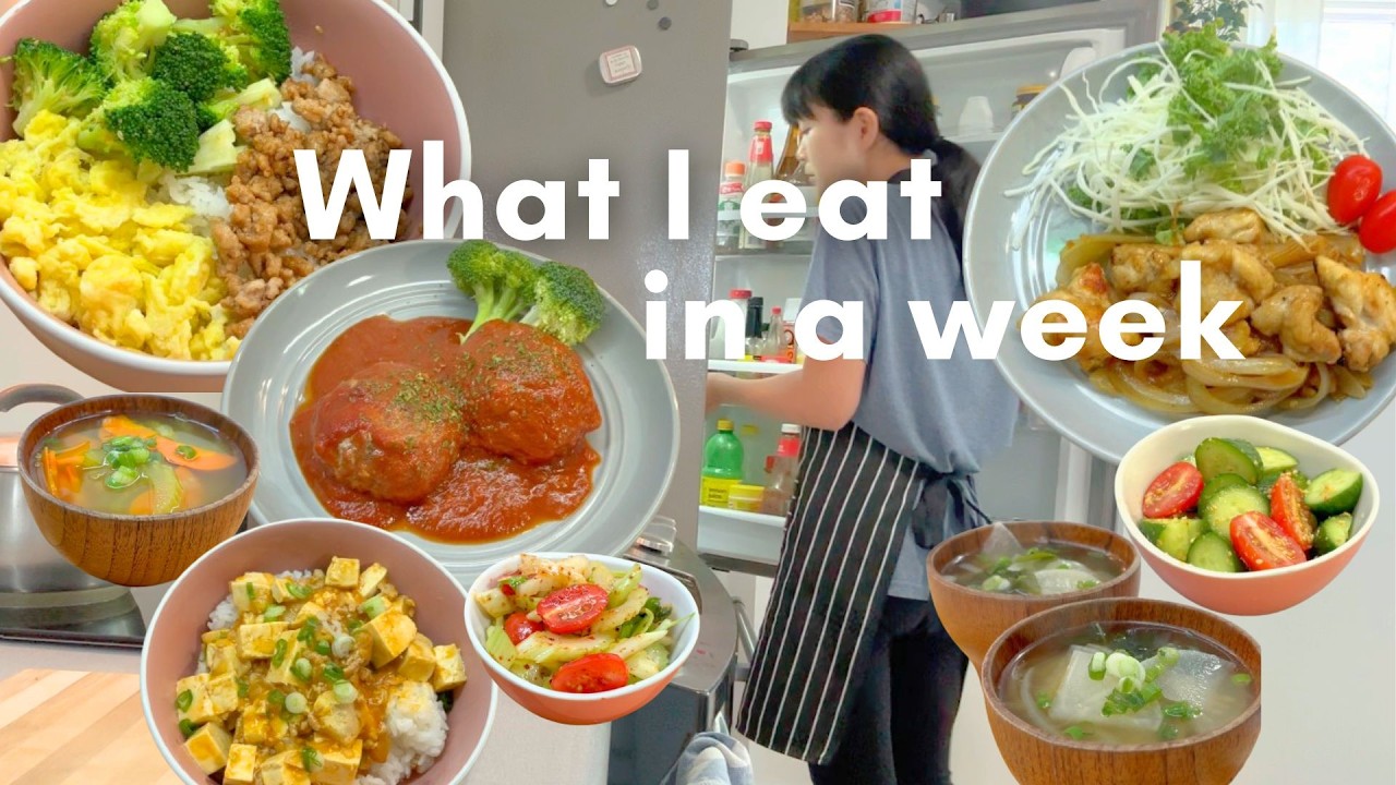 What I eat in a week | Simple & healthy Japanese cooking | Living in Canada 🇨🇦