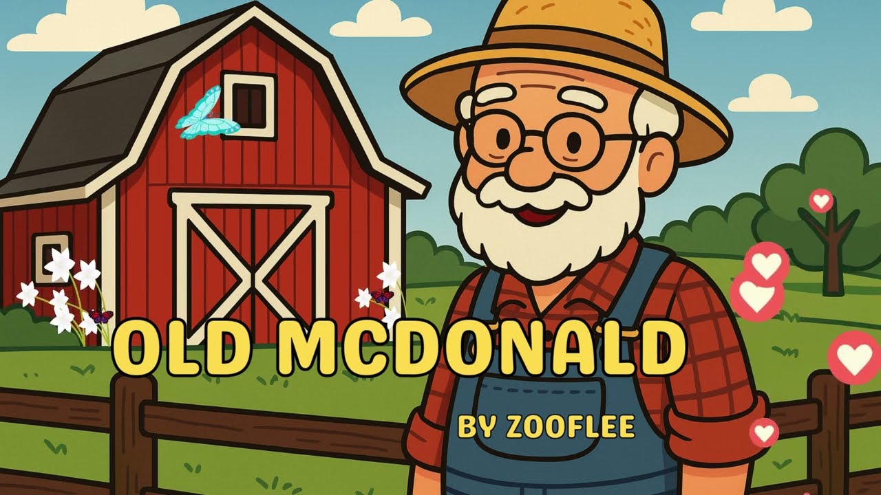 OLD MCDONALD HAD A FARM   NURSERY RHYMES FOR KIDS  BY ZOOFLEE