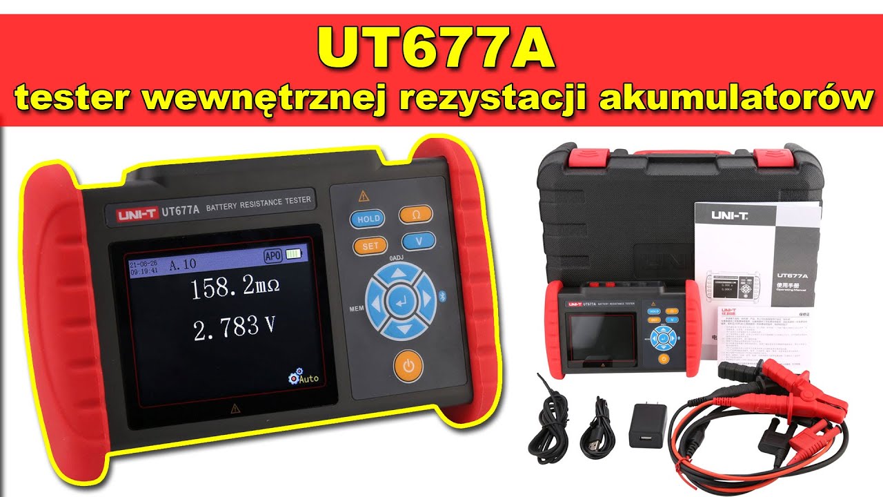 UT677a tester akumulator rezystancji wewnetrznej akumulatora baterii