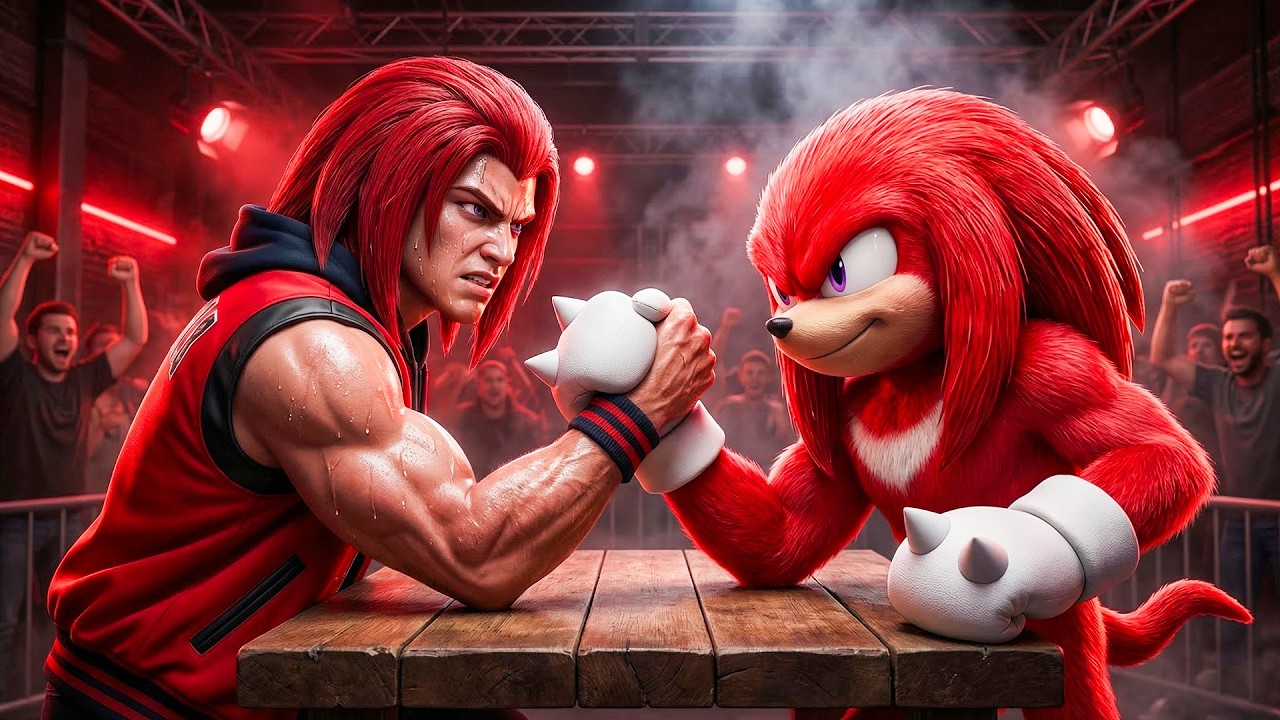 Testing SONIC Characters' Strength IN REAL LIFE! 💪🏋️&zwj;♂️🎵 (Knuckles & Shadow Match)