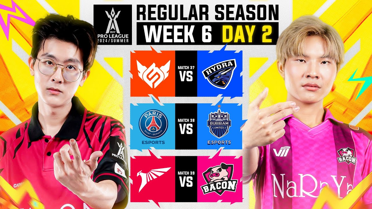 การแข่งขัน RoV Pro League 2024 Summer | Regular Season | Week 6 Day 2