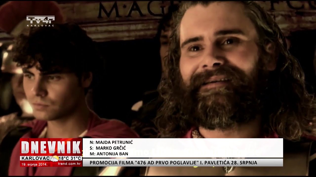 Croatian TV4r interview 476 AD film karlovačkog filma&scaron;a prilog