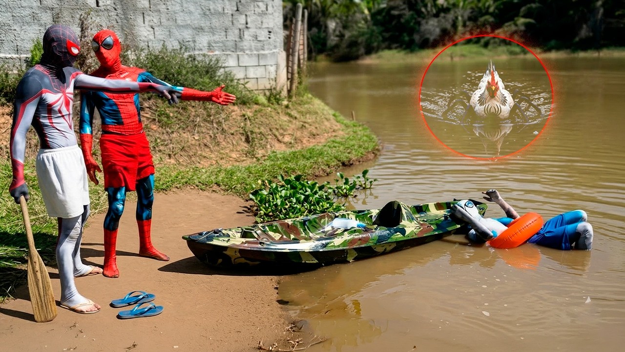 Homem-Aranha e a Galinha Venom Malvada - Filme Completo de Super-Her&oacute;is