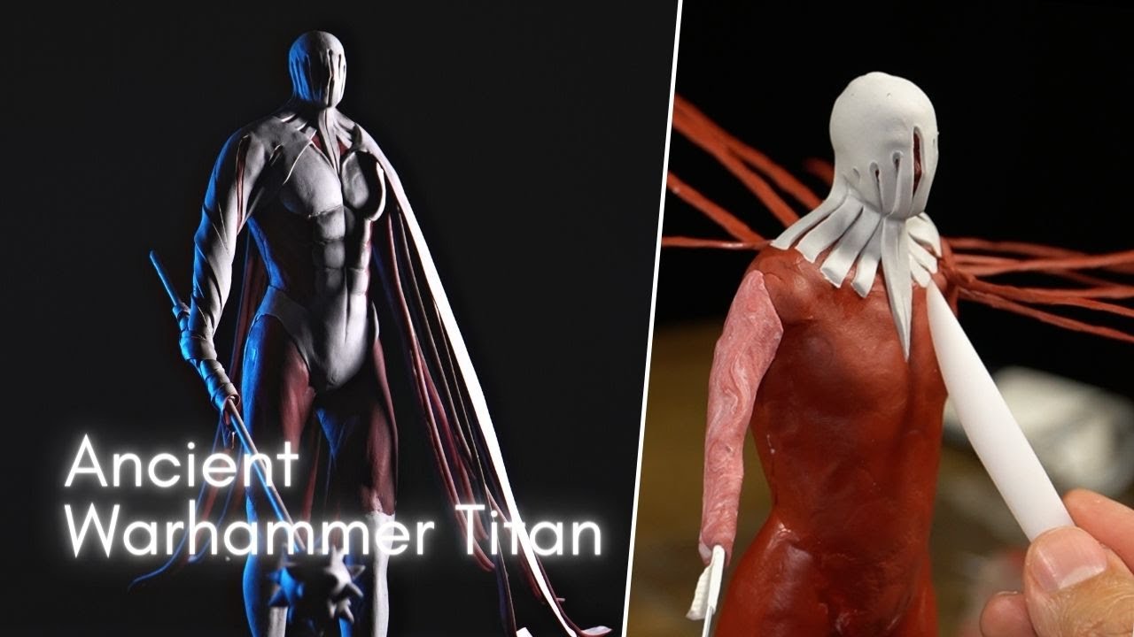 Sculpting Ancient Warhammer Titan | Attack On Titan | Shingeki No Kyojin