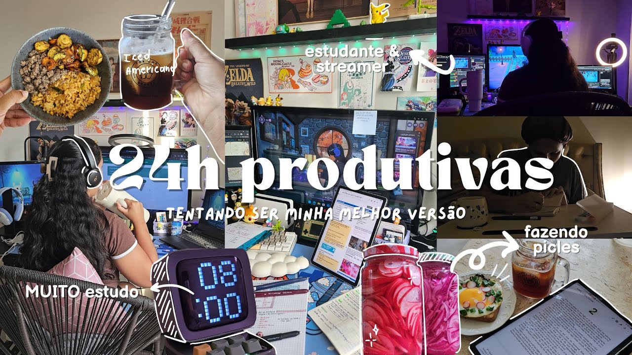 24h tentando ser minha melhor versão em 2026 | rotina MUITO produtiva ✨| estudos, alimentação…