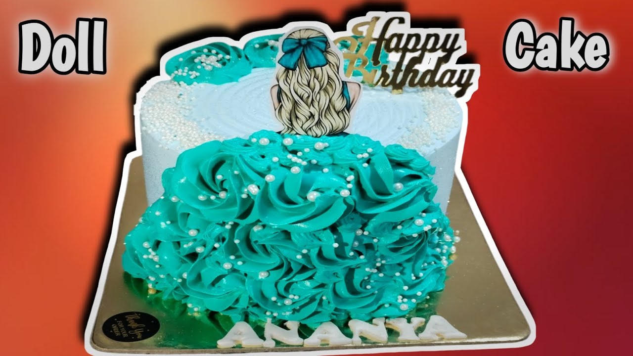 Beautiful Doll Cake Full Video #youtubevidio 