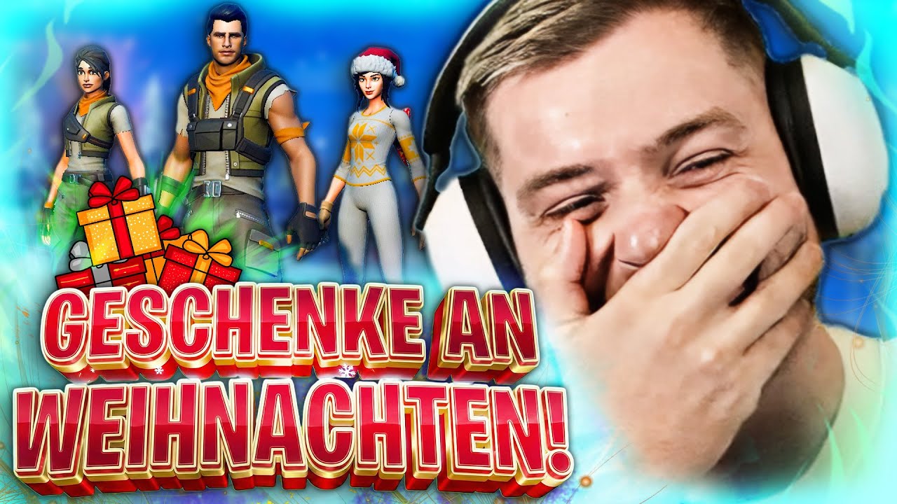 😂🤣 Kleinen BUTSCHIS das FEST VERS&Uuml;&szlig;EN! 😁🥳 Traditionelles Weihnachts FORTNITE Random Squads