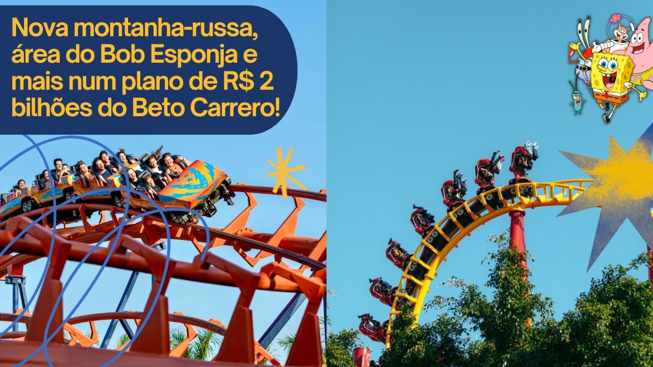 Nova MONTANHA-RUSSA, área do BOB ESPONJA e +: O plano de R$ 2 BILHÕES do Beto Carrero!