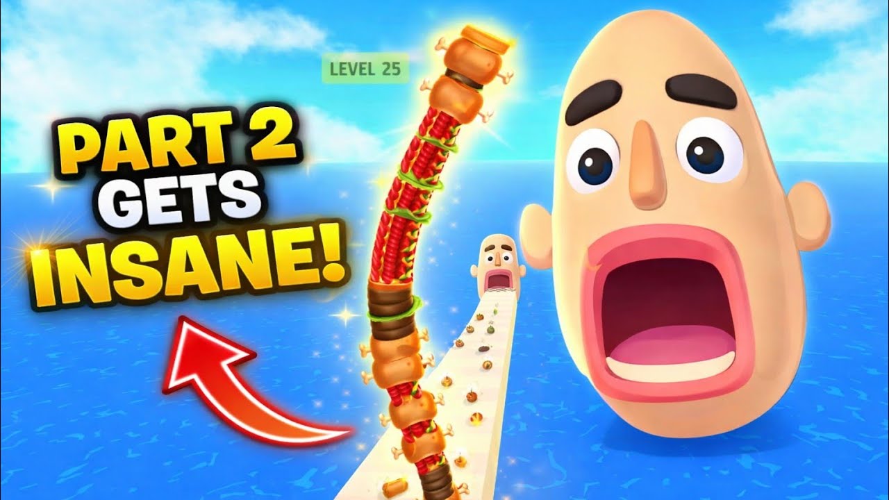 Sandwich Runner Part 2 Gameplay | Giant Sandwich Stack Challenge with Crazy Food Run Skills