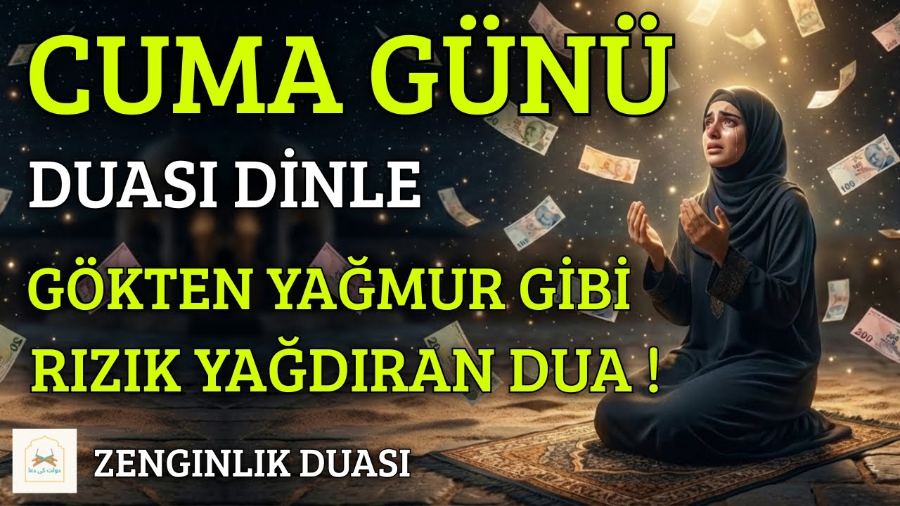 CUMA GÜNÜ DUASI - Gökten Yağmur Gibi Rizik Yağdiran Dua ! ZENGINLIK DUASI #bereket #bolluk