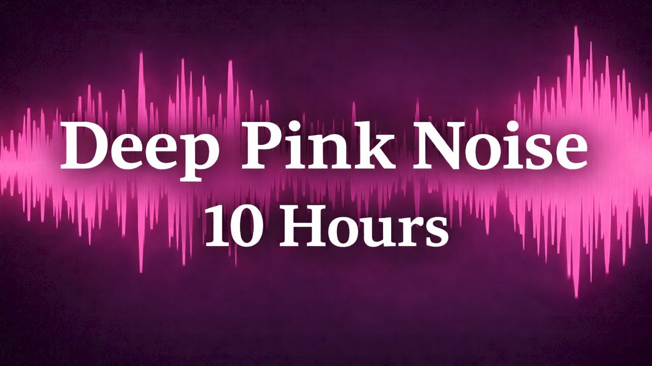 Deep Pink Noise for Sleep 😴 | Black Screen | 10 Hours | SweetSounds