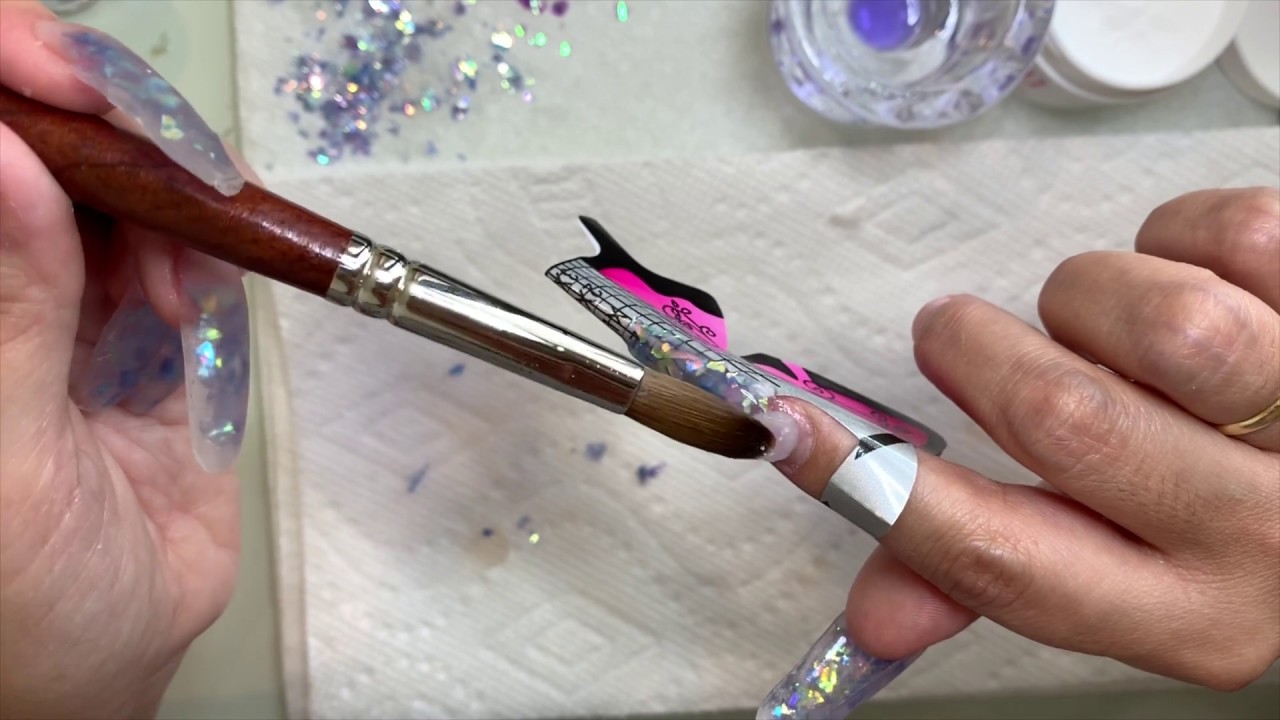 Acrylic Nails | Encapsulated Mylar | Clear Nails