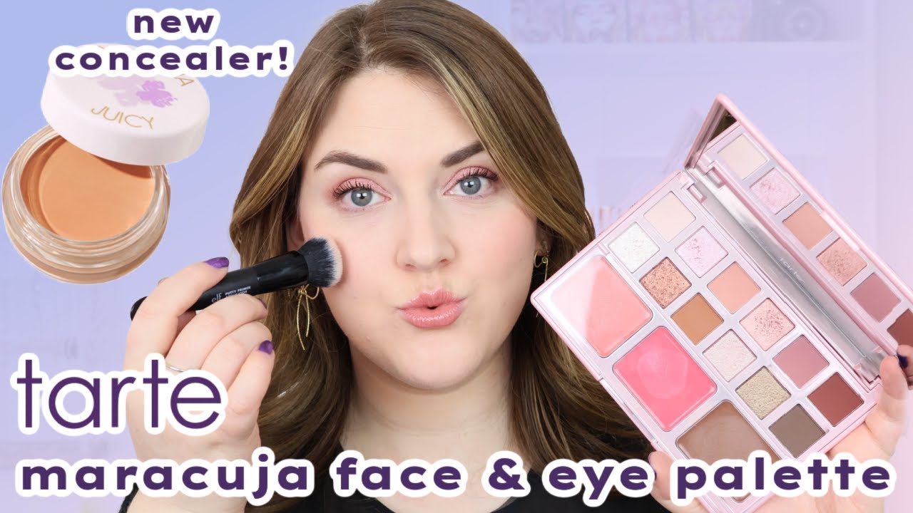 Палетка теней для век и щек TARTE MARACUJA JUICY и консилер MARACUJA JUICY | примерка и обзор