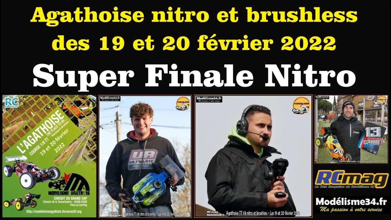Super Finale nitro TT 1/8 de l'Agathoise 2022 avec une victoire de Renaud Savoya sur Kyosho MP10