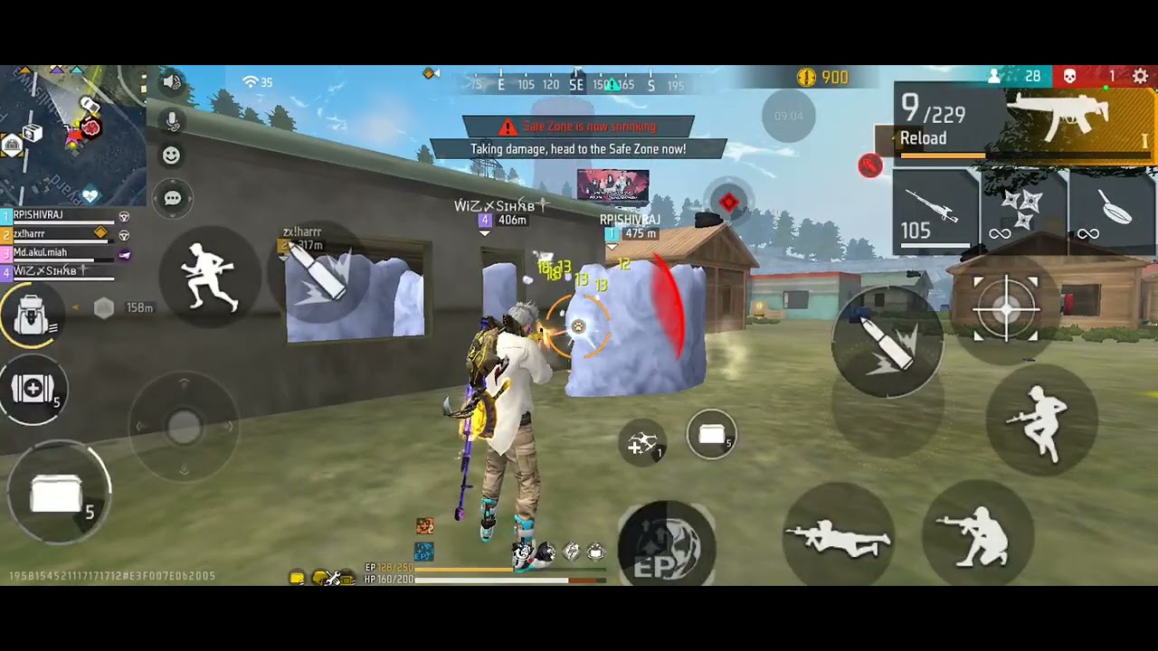 Free fire squad BR ranked Bermuda 2kill action gameplay 