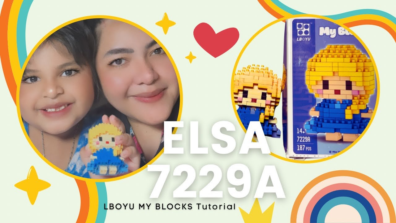 BUILDING LEGO MINI PRINCESS ELSA 7229A LBOYU MY BLOCKS TUTORIAL