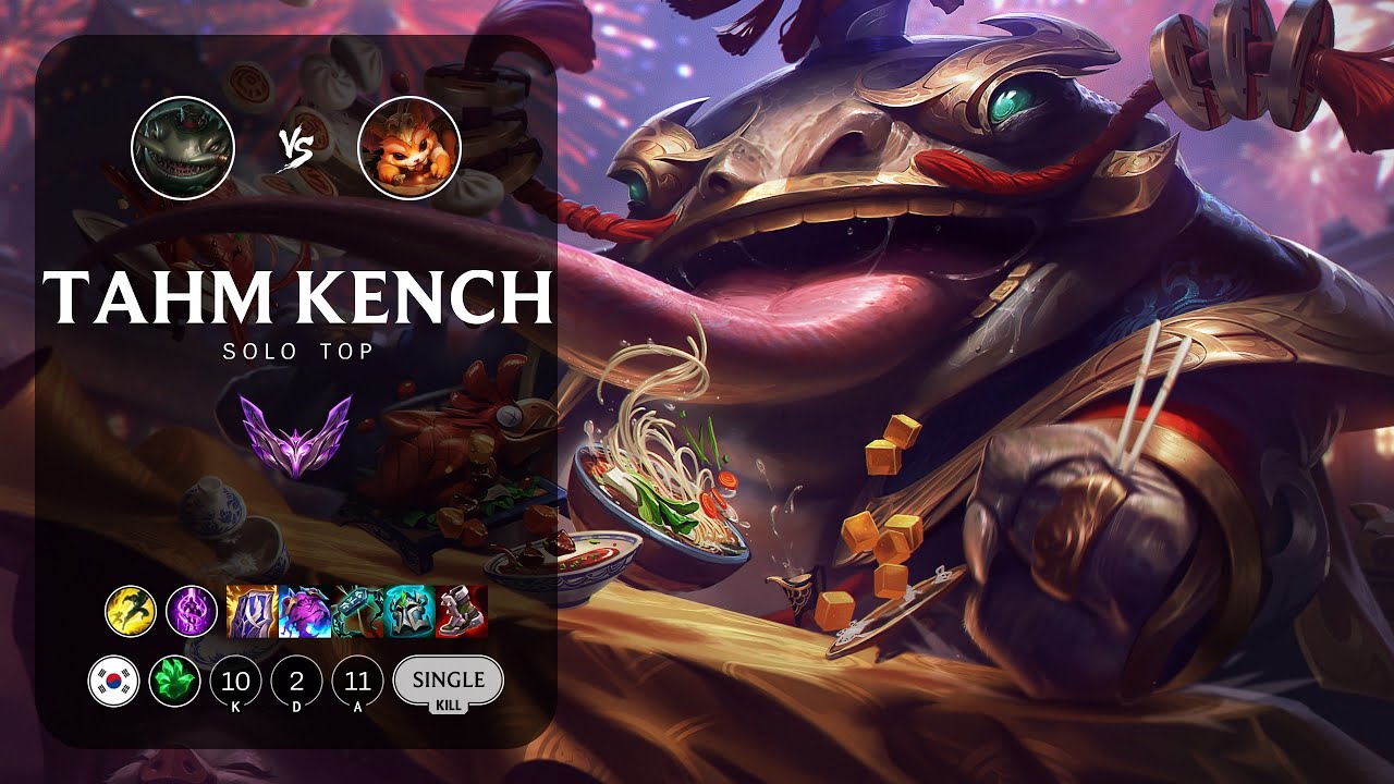 Tahm Kench Top vs Gnar - KR Master Patch 14.4