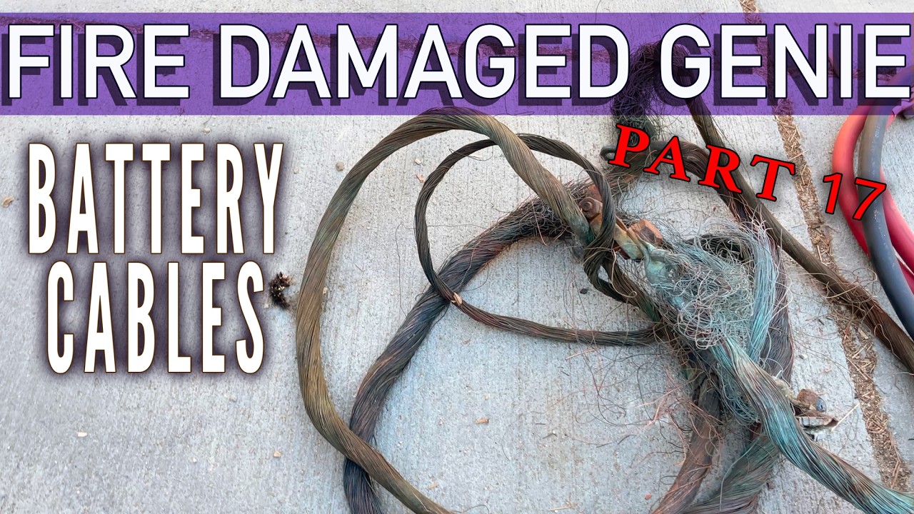 Battery Cables &  Grounding - Part 17 - Fire Damaged Genie