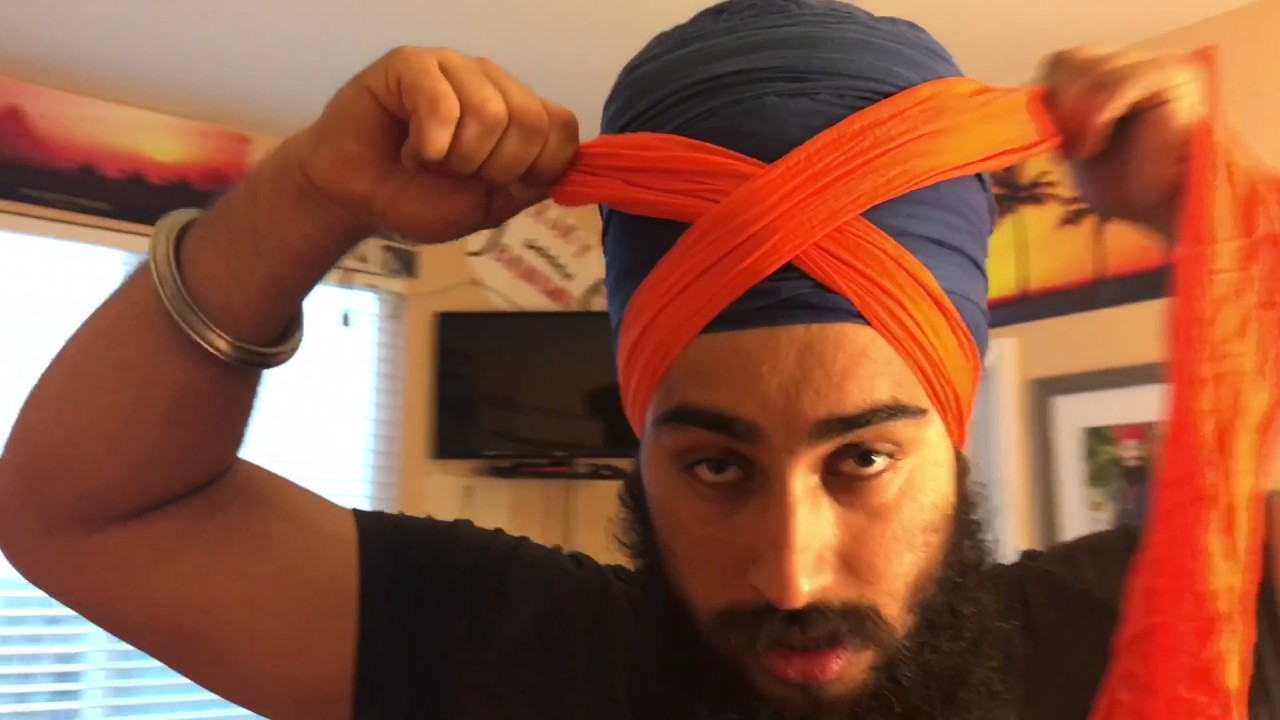 How to tie a Dumalla.  Tutorial by Mohanbir Singh.