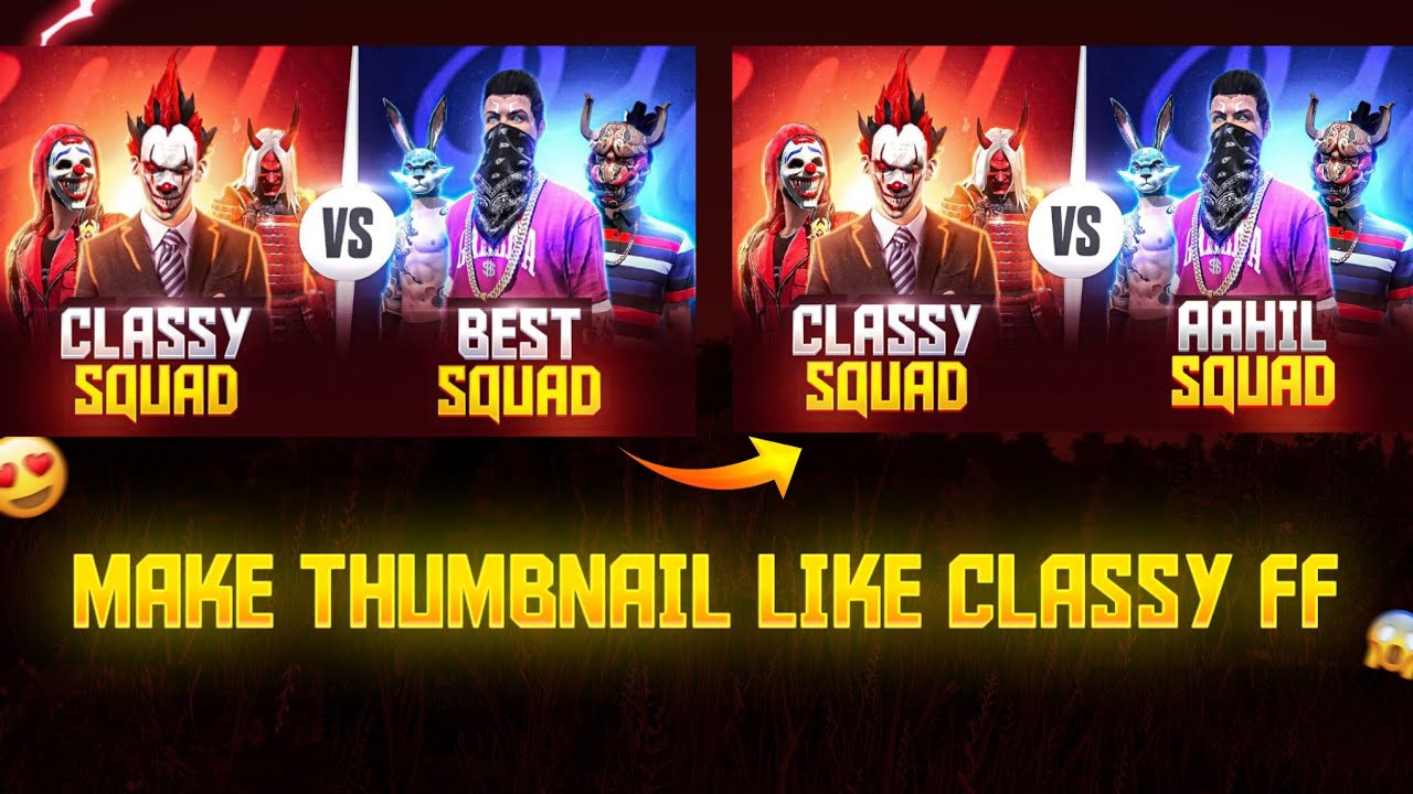 How To Make Thumbnail Like @classyfreefire | On Android