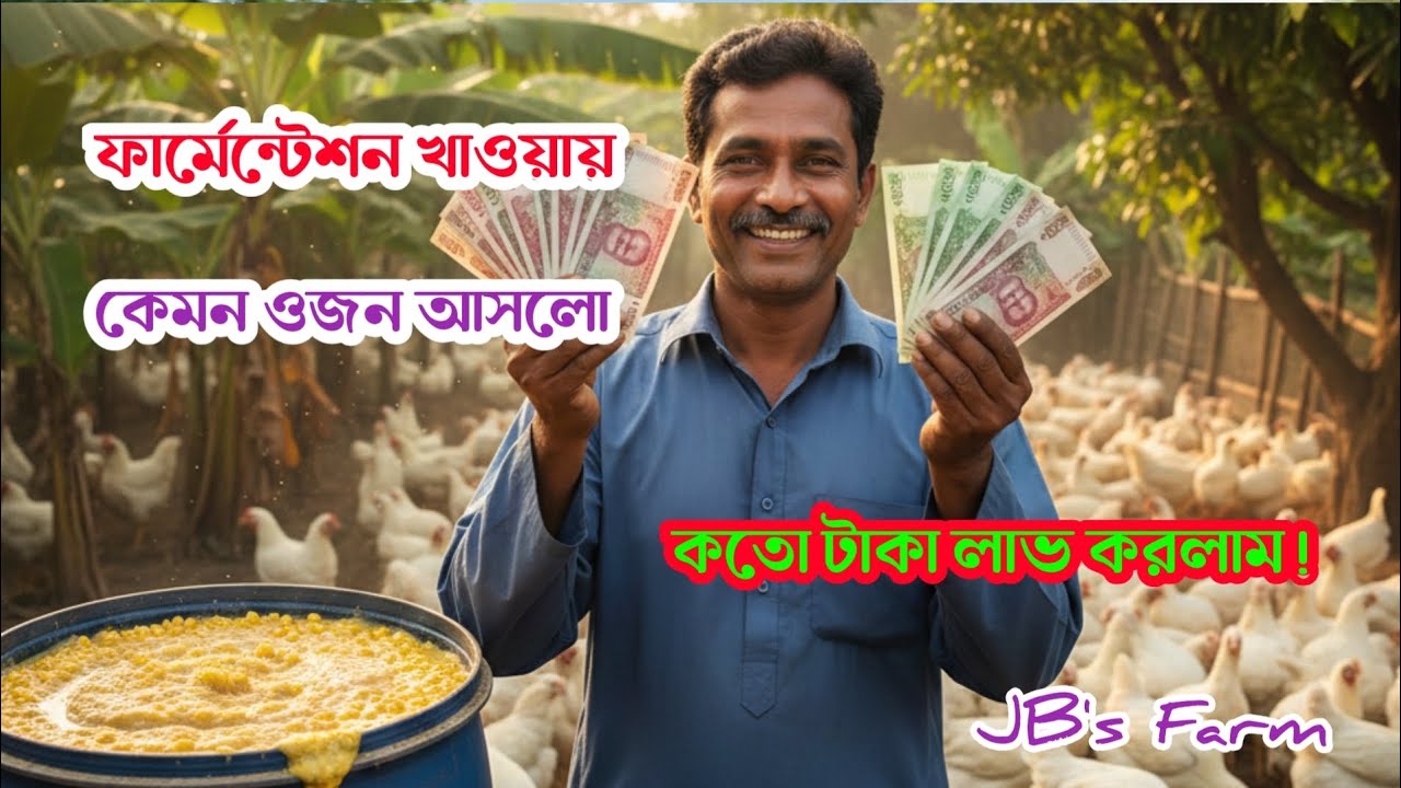ভুট্টা ফারমেন্টেশন খাওয়ায় কতো টাকা লাভ হলো ?