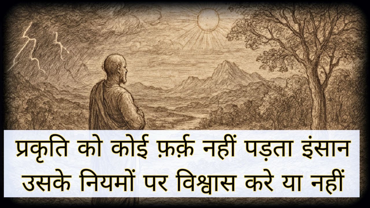 प्रकृति को कोई फ़र्क़ नहीं पड़ता इंसान उसके नियमों पर विश्वास करे या नहीं | adarsh