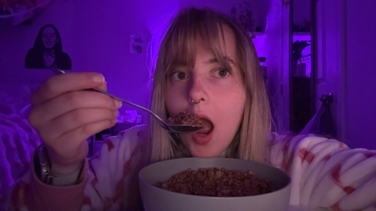 Late Night Chocolate Cereal Mukbang (No Talking ASMR)
