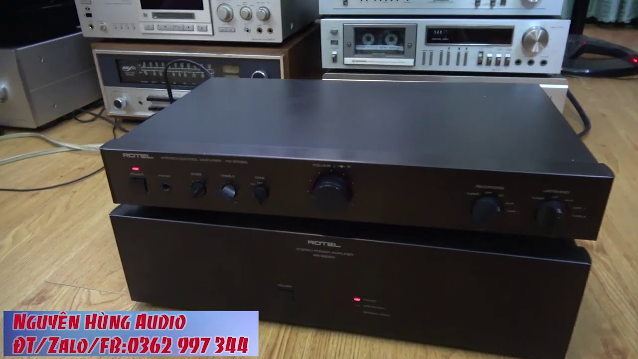 Bộ PRE POWER HIẾM ANH QUỐC ROTEL RB 980BX,ROTEL RX 970BX,400WATT