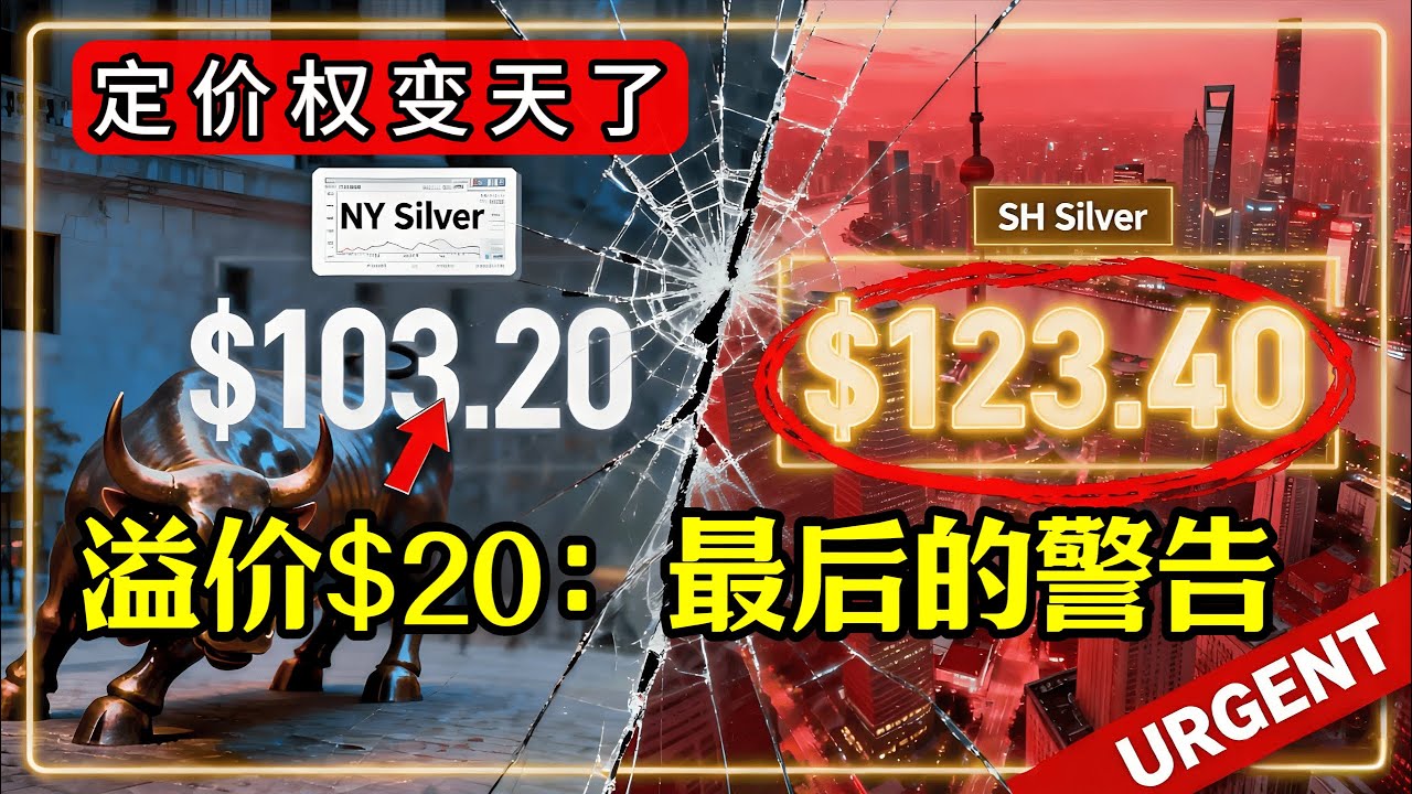 白银突破103美金！上海溢价20刀震动全球，史诗级财富大转移正式开启！#白银 #金融危机 #实物白银 #财富转移 #美元崩溃 #白银价格 #黄金 #空头挤压 #上海黄金交易所 #资产保值